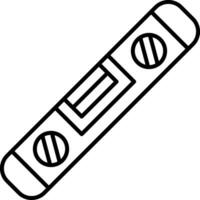 Spirit Level Line Icon vector