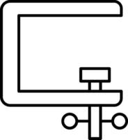 Clamp Line Icon vector