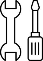 Tools Line Icon vector