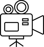 Video Camera Line Icon vector