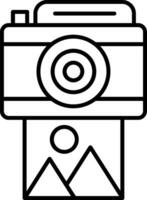 Camera Line Icon vector