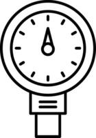 Meter Line Icon vector