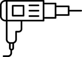Driller Line Icon vector
