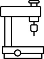 Milling Machine Line Icon vector