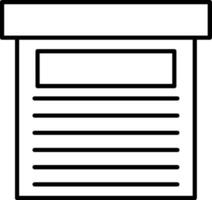 Storage Box Line Icon vector