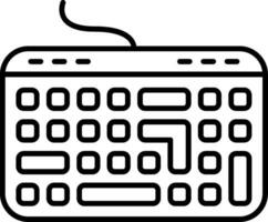 Keyboard Line Icon vector