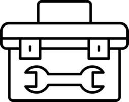 Tool Box Line Icon vector