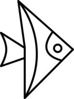 Fish Line Icon vector