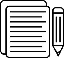 Paper Line Icon vector