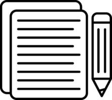 Paper Line Icon vector