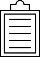 Clipboard Line Icon vector