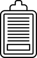 Task Line Icon vector