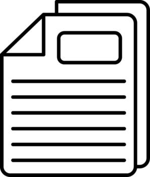 Task Line Icon vector