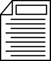 Task Line Icon vector