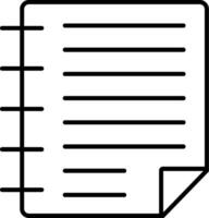 Task Line Icon vector