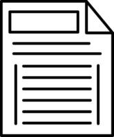 Task Line Icon vector