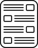 List Line Icon vector