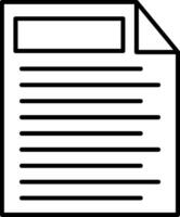 Note Line Icon vector