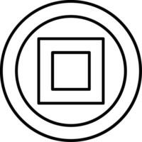 Stop Line Icon vector