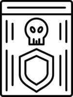 Shield Line Icon vector