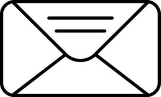 Mail Line Icon vector