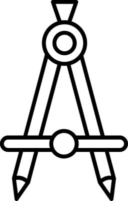 Compass Line Icon
