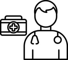 Doctor Line Icon vector