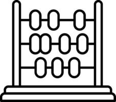 Abacus Line Icon vector