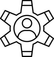 Management Line Icon vector