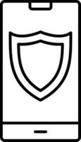 Shield Line Icon vector