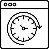 Routine Line Icon vector