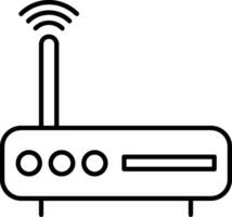 Modem Line Icon vector