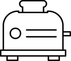 Toaster Line Icon vector