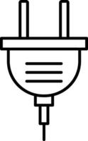 Power Plug Line Icon vector