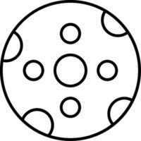 Big Moon Line Icon vector