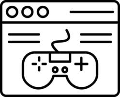Videogame Line Icon vector