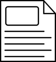 File Line Icon vector