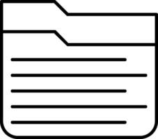 Folder Line Icon vector