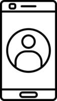 User Line Icon vector
