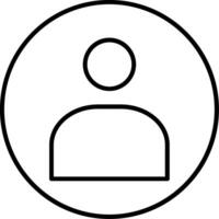 User Line Icon vector