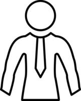 Businessman Line Icon vector