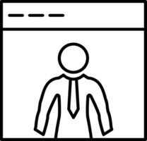 Web Line Icon vector