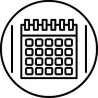 Calendar Line Icon vector