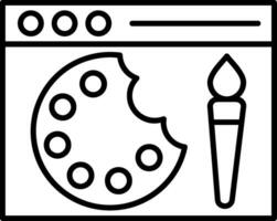 Paint Line Icon vector