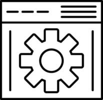 Browsing Line Icon vector