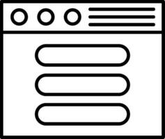 Process Line Icon vector