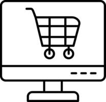 Ecommerce Line Icon vector