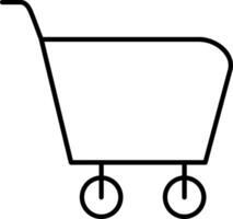 Cart Line Icon vector