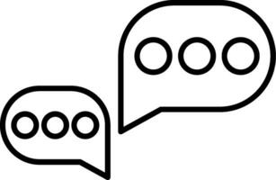 Chat Line Icon vector