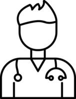 Doctor Line Icon vector